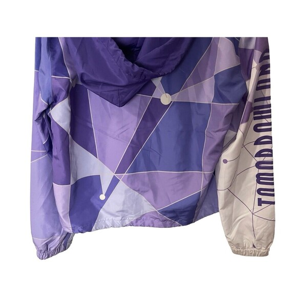 Disney Jacket Womens Medium Purple Magic Kingdom Tomorrowland Full Zip Coat - Picture 16 of 16